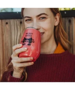 Silver Buffalo Disney Mickey & Minnie Stainless Steel Tumbler with Lid | Holds 10 Ounces -Water Bottles Sales unnamed file 1017