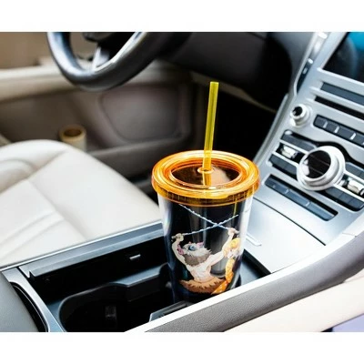 Surreal Entertainment Demon Slayer Acrylic Carnival Cup with Lid and Straw | Holds 16 Ounces 5 Surreal Entertainment Demon Slayer Acrylic Carnival Cup with Lid and Straw | Holds 16 Ounces - Image 3