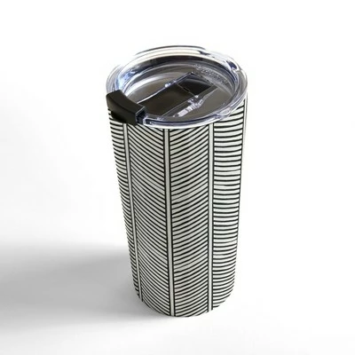 Society6 Little Arrow Design Co Organic Chevron Inkwell 20 oz Stainless Steel Travel Mug - Deny Designs 3 Society6 Little Arrow Design Co Organic Chevron Inkwell 20 oz Stainless Steel Travel Mug - Deny Designs