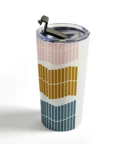 Society6 June Journal Pastel Piano Keys 20 oz Stainless Steel Travel Mug - Deny Designs -Water Bottles Sales unnamed file 1103