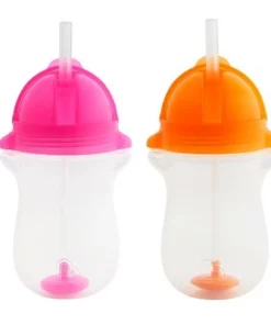 Munchkin 2pk Click Lock Weighted Straw Cup 10oz Pink -Water Bottles Sales unnamed file 1178