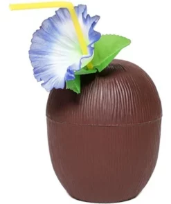 12-Pack Juvale Coconut Cups with Straws & Hawaiian Hibiscus Flower Decorate, 16oz Food Grade PVC Cup, Ideal for Tropical Luau Party Supplies -Water Bottles Sales unnamed file 1215