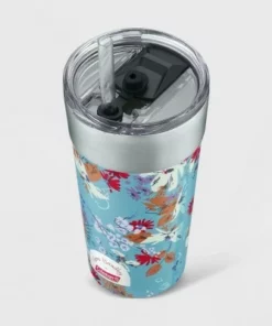 Vera Bradley + Coleman 20oz Brew Stainless Steel Vacuum Insulated Tumbler - Wildflowers Blue -Water Bottles Sales unnamed file 1254