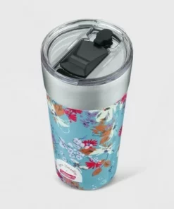 Vera Bradley + Coleman 20oz Brew Stainless Steel Vacuum Insulated Tumbler - Wildflowers Blue -Water Bottles Sales unnamed file 1255