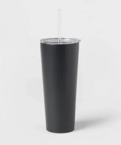 Room Essentials 25oz Double Walled Stainless Steel Vacuum Tumbler with Silicone Lid & Straw White -Water Bottles Sales unnamed file 1300