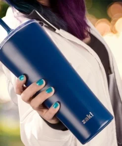 Zak Designs Zac Designs 30oz Stainless Steel Double Wall Vacuum Tumbler Indigo