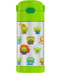 Thermos 12oz FUNtainer Water Bottle with Bail Handle - Green Pixar