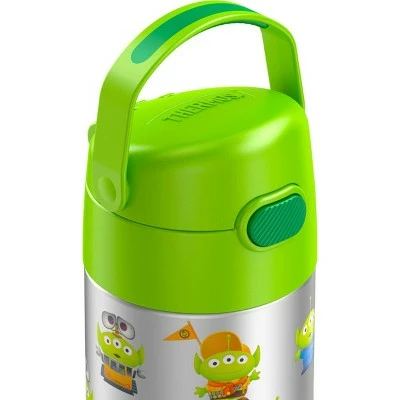 Thermos 12oz FUNtainer Water Bottle with Bail Handle - Green Pixar 7 Thermos 12oz FUNtainer Water Bottle with Bail Handle - Green Pixar - Image 5
