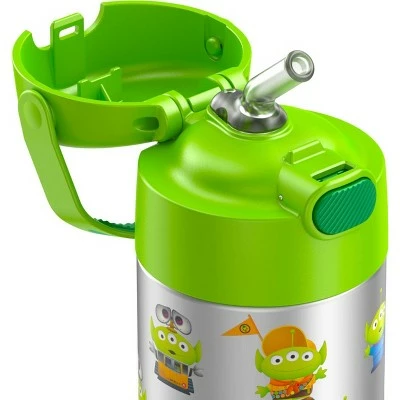 Thermos 12oz FUNtainer Water Bottle with Bail Handle - Green Pixar 8 Thermos 12oz FUNtainer Water Bottle with Bail Handle - Green Pixar - Image 6