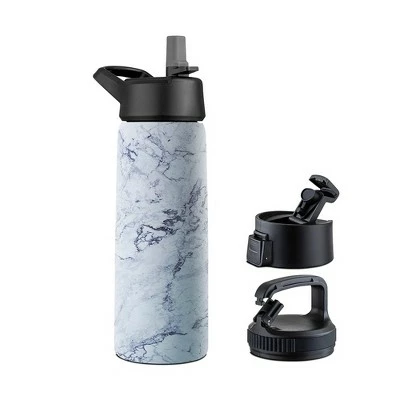 OSTO Stainless Steel Sports Water Bottle; 26 Oz. Triple Insulated Water Bottle Hot ‘n Cold Including 3 Leakproof Lids 12 OSTO Stainless Steel Sports Water Bottle; 26 Oz. Triple Insulated Water Bottle Hot ‘n Cold Including 3 Leakproof Lids - Image 10