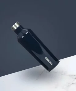Corkcicle Classic 16 Ounce Canteen Triple Insulated Stainless Steel Water Bottle with Screw Cap and Extra Wide Mouth, Gloss Navy