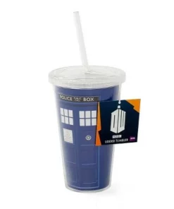 Underground Toys Seven20 Doctor Who 16oz TARDIS Carnival Cup with Lid & Straw