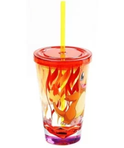 Just Funky Pokemon Charmander Diamond Bottom 16oz Carnival Cup
