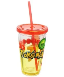Just Funky Pokemon Charmander 18oz Carnival Cup w/ Floating Confetti Pokeballs