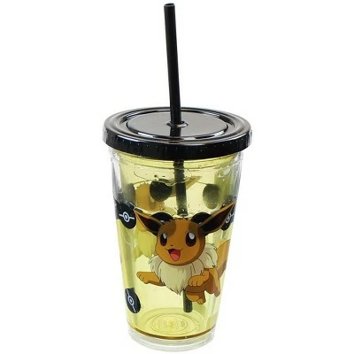 Just Funky Pokemon Eevee 18oz Carnival Cup w/ Floating Confetti Pokeballs 3 Just Funky Pokemon Eevee 18oz Carnival Cup w/ Floating Confetti Pokeballs