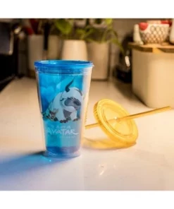 Surreal Entertainment Avatar: The Last Airbender Aang and Appa Carnival Cup With Straw | 16 Ounces -Water Bottles Sales unnamed file 1468
