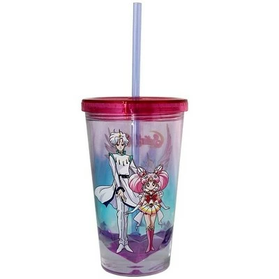 Just Funky Sailor Moon Pegasus Diamond Bottom 16oz Carnival Cup w/ Straw & Lid 3 Just Funky Sailor Moon Pegasus Diamond Bottom 16oz Carnival Cup w/ Straw & Lid