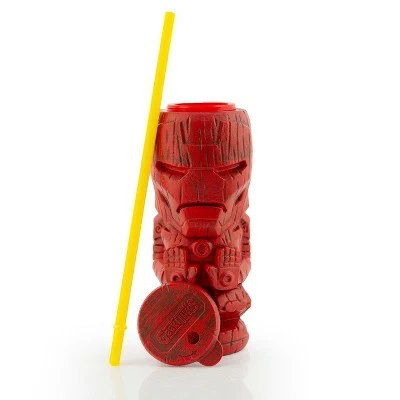Beeline Creative Marvel Iron Man 22oz Plastic Geeki Tikis Tumbler 4 Beeline Creative Marvel Iron Man 22oz Plastic Geeki Tikis Tumbler - Image 2