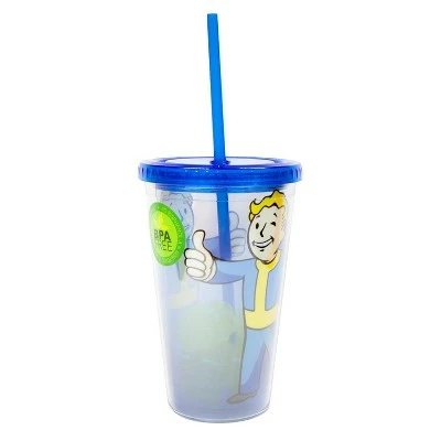 Just Funky Fallout Vault Boy 16oz Carnival Cup w/ Ice Cubes 4 Just Funky Fallout Vault Boy 16oz Carnival Cup w/ Ice Cubes - Image 2