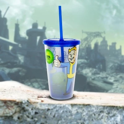 Just Funky Fallout Vault Boy 16oz Carnival Cup w/ Ice Cubes 7 Just Funky Fallout Vault Boy 16oz Carnival Cup w/ Ice Cubes - Image 5