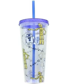 Seven20 Star Wars Kanji Droids R2D2/C3PO Plastic Tumbler -Water Bottles Sales unnamed file 1545
