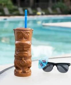 Beeline Creative Geeki Tikis Scooby-Doo Scooby Plastic Tumbler with Straw | Holds 20 Ounces -Water Bottles Sales unnamed file 1555