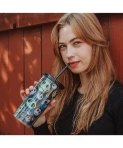 Silver Buffalo Disney The Nightmare Before Christmas Jack Skellington Faces Carnival Cup -Water Bottles Sales unnamed file 1573