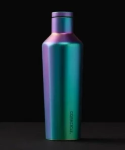 Corkcicle Luxe Collection 16 Ounce Canteen Triple Insulated Stainless Steel Water Bottle with Screw Cap and Extra Wide Mouth, Dragonfly