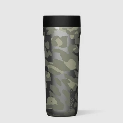Corkcicle Commuter Cup 17 Ounce Insulated Stainless Steel Spill Proof Travel Coffee Mug with Sip Lid for Hot and Cold Drinks, Snow Leopard 3 Corkcicle Commuter Cup 17 Ounce Insulated Stainless Steel Spill Proof Travel Coffee Mug with Sip Lid for Hot and Cold Drinks, Snow Leopard