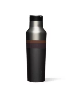 Corkcicle Star Wars 20 Ounce Sport Canteen Triple Insulated Stainless Steel Water Bottle with Straw Cap and Folding Metal Handle, Mandalorian