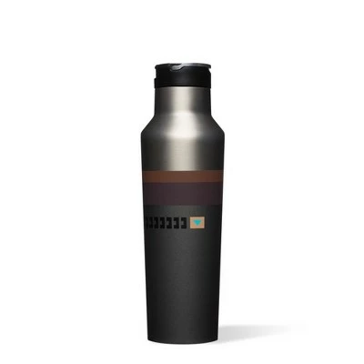 Corkcicle Star Wars 20 Ounce Sport Canteen Triple Insulated Stainless Steel Water Bottle with Straw Cap and Folding Metal Handle, Mandalorian 4 Corkcicle Star Wars 20 Ounce Sport Canteen Triple Insulated Stainless Steel Water Bottle with Straw Cap and Folding Metal Handle, Mandalorian - Image 2