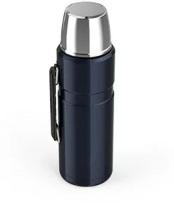 Thermos Stainless King 2-Liter/68-Ounce Beverage Bottle, Midnight Blue