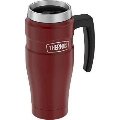 Thermos 16oz Stainless King Travel Mug (SK1000MR4) - Matte Red 5 Thermos 16oz Stainless King Travel Mug (SK1000MR4) - Matte Red - Image 3