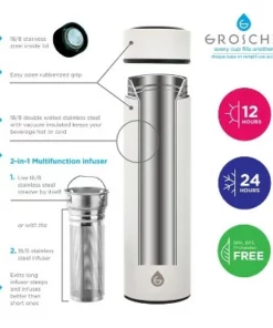 GROSCHE CHICAGO Tea Infuser Travel Flask -Water Bottles Sales unnamed file 2065