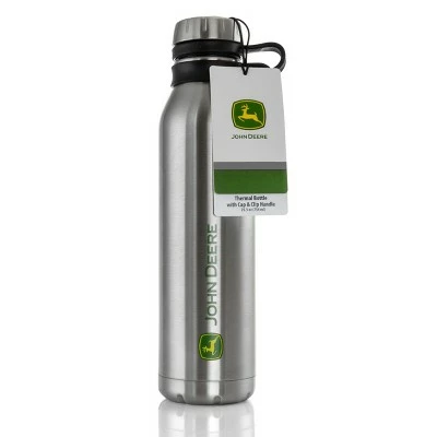 John Deere 25.5 Ounce Stainless Steel Thermal Bottle with Cap and Carry Loop 5 John Deere 25.5 Ounce Stainless Steel Thermal Bottle with Cap and Carry Loop - Image 3