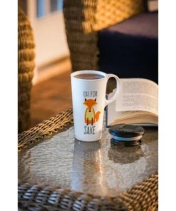 Evergreen Ceramic Travel Mug 17oz. Fox Sake -Water Bottles Sales unnamed file 2202