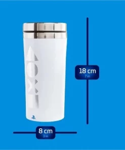 Paladone Products Ltd. PlayStation PS5 15 Ounce Stainless Steel Travel Mug -Water Bottles Sales unnamed file 2267