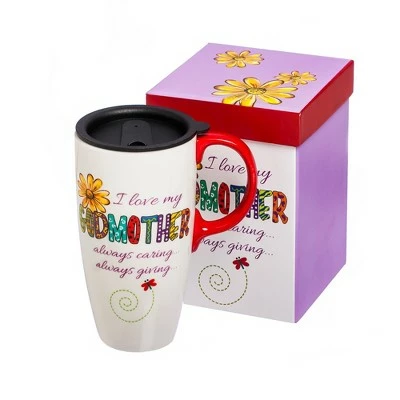 Evergreen I Love My Godmother, Latte Travel Cup 3 Evergreen I Love My Godmother, Latte Travel Cup