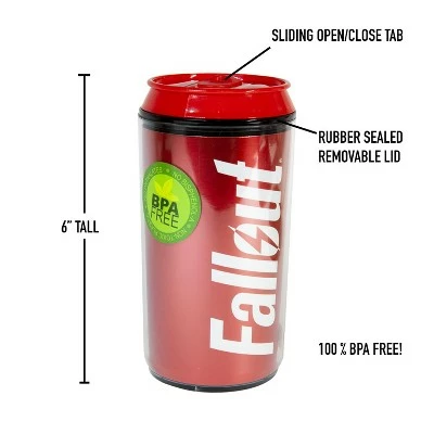 Just Funky Fallout Collectibles | Fallout Nuka Cola Travel Can | 5.5 Inches 5 Just Funky Fallout Collectibles | Fallout Nuka Cola Travel Can | 5.5 Inches - Image 3