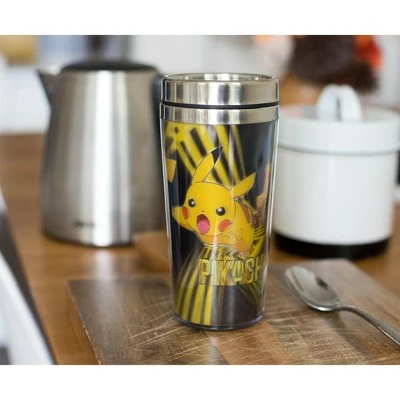 Just Funky Pokemon Lenticular Pikachu 16oz Travel Coffee Mug Tumbler w/ Non-Spill Metal Lid 7 Just Funky Pokemon Lenticular Pikachu 16oz Travel Coffee Mug Tumbler w/ Non-Spill Metal Lid - Image 5