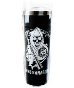 Just Funky Sons of Anarchy Reverse Logo 16oz Travel Mug