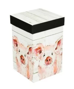 Evergreen Ceramic Perfect Cup w/Box, 17 oz., Pretty Pink Pig