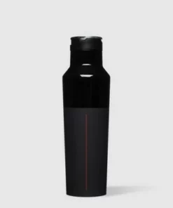Corkcicle Star Wars 20 Ounce Sport Canteen Triple Insulated Stainless Steel Water Bottle with Straw Cap and Folding Metal Handle, Darth Vader