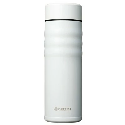 Kyocera Twist Pearl White Ceramic 17 Ounce Insulated Hot & Cold Travel Mug 3 Kyocera Twist Pearl White Ceramic 17 Ounce Insulated Hot & Cold Travel Mug