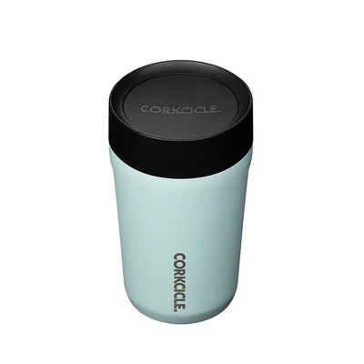 Corkcicle Commuter Cup 9 Ounce Insulated Stainless Steel Spill Proof Travel Coffee Mug with Sip Lid for Hot and Cold Drinks, Gloss Powder Blue 3 Corkcicle Commuter Cup 9 Ounce Insulated Stainless Steel Spill Proof Travel Coffee Mug with Sip Lid for Hot and Cold Drinks, Gloss Powder Blue