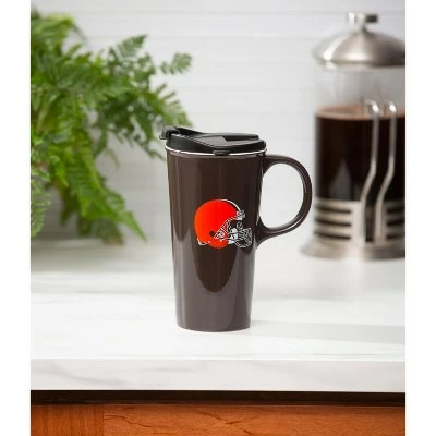 Evergreen Cleveland Browns, 17oz Boxed Travel Latte 4 Evergreen Cleveland Browns, 17oz Boxed Travel Latte - Image 2