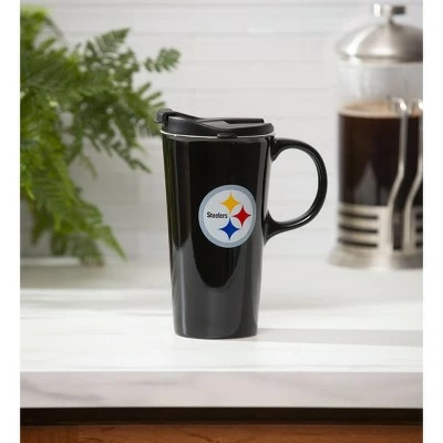 Evergreen Pittsburgh Steelers, 17oz Boxed Travel Latte 4 Evergreen Pittsburgh Steelers, 17oz Boxed Travel Latte - Image 2