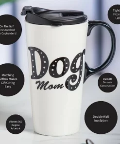Evergreen Ceramic Travel Cup w/Box, 17 oz., Dog Mom 11 Evergreen Ceramic Travel Cup w/Box, 17 oz., Dog Mom -Water Bottles Sales unnamed file 2515
