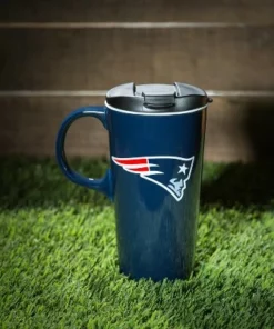Evergreen New England Patriots, 17oz Boxed Travel Latte