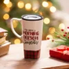 Evergreen Ceramic FLOMO 360 Travel Cup, 17 oz., I'm only a morning person on Christmas